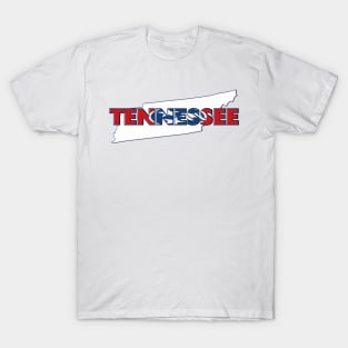 Tennessee Colored State Letters T-Shirt